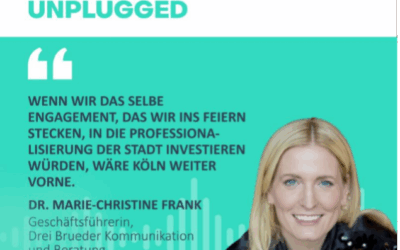 Dr. Marie-Christine Frank zu Gast im Podcast „Wirtschaft Köln unplugged“