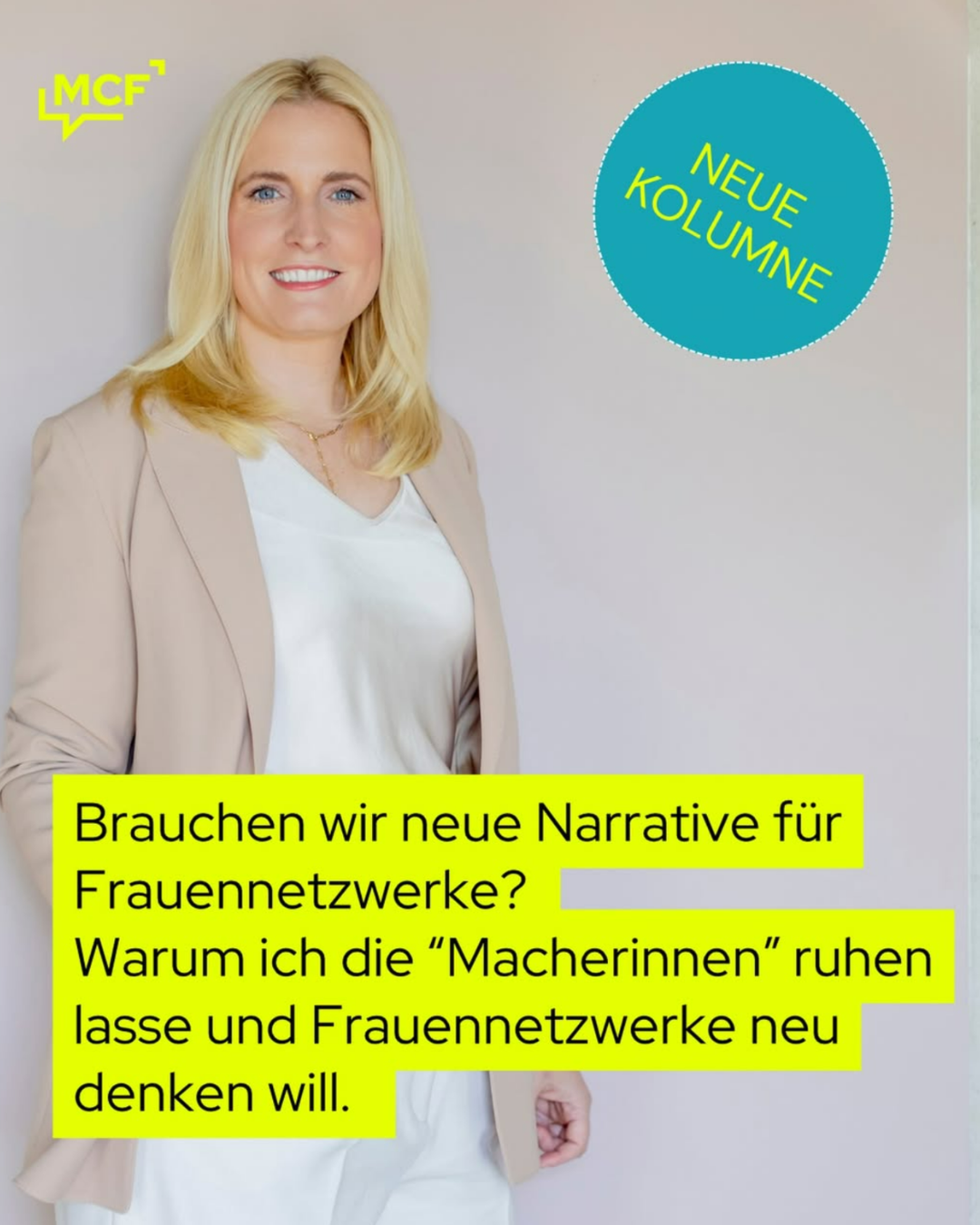 Neue Narrative für Frauennetzwerke: Meine Kolumne im Courage-Magazin